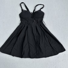 Iris Womens S Mini Dress Black Bustier Corset Lace Bow Coquette Whimsigoth