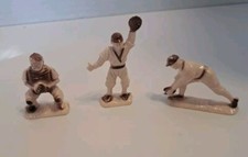 Lot Of 3 Vintage ajax plastic baseball figures