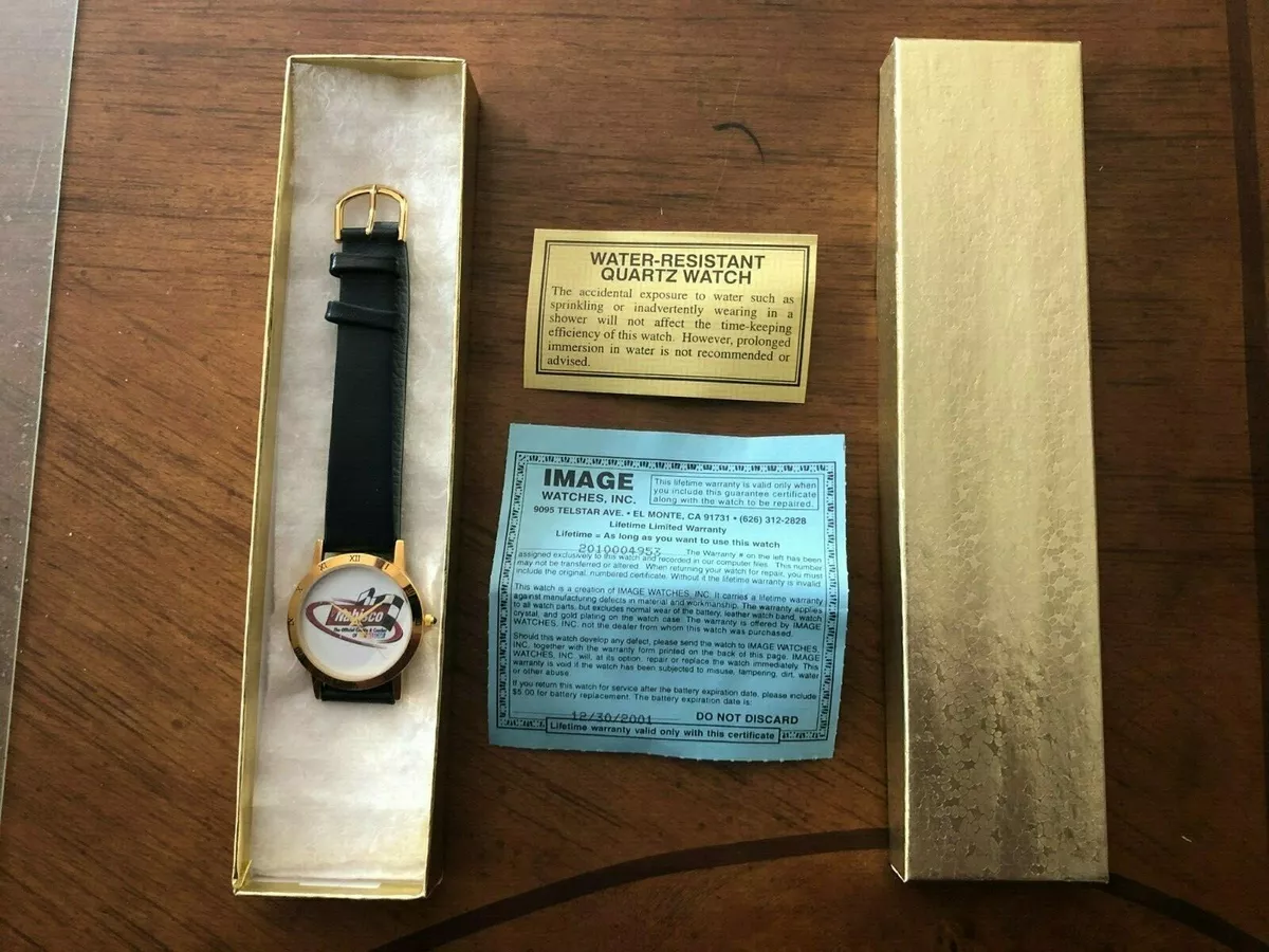 Rare Vintage Nabisco NASCAR Wristwatch Watch by Image Watches NEW NEVER WORN