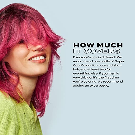 Bleach London COOL COLOURS - Non Permanent Hair Colour 150ml - The Big Pink!