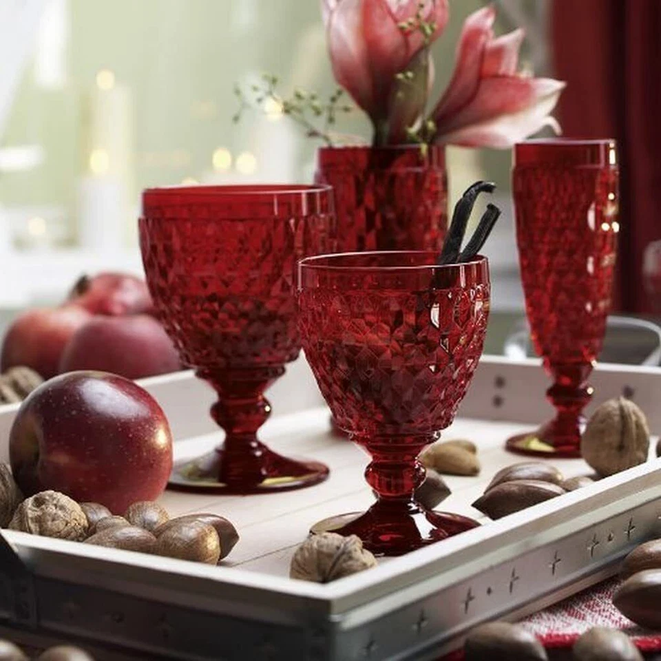 Villeroy & Boch Glass Tumbler 330 ml Red Single/ Set of 2 or 4 - Image 3 of 3
