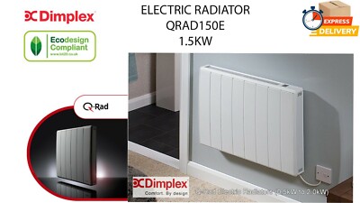 DIMPLEX Q-Rad 1.5kW Electric Radiator QRAD SLIMLINE QRAD150E 1500W HEATER  NEW 5011139082398 | eBay