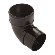NEW Round 68mm Downpipe 92.5° Offset Bend  Black Rainwater   Bend Black 68mm