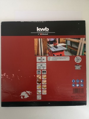 By Einhell KWB Kreissägeblatt Sägen-Zubehör 254x30x1,8 Z42 