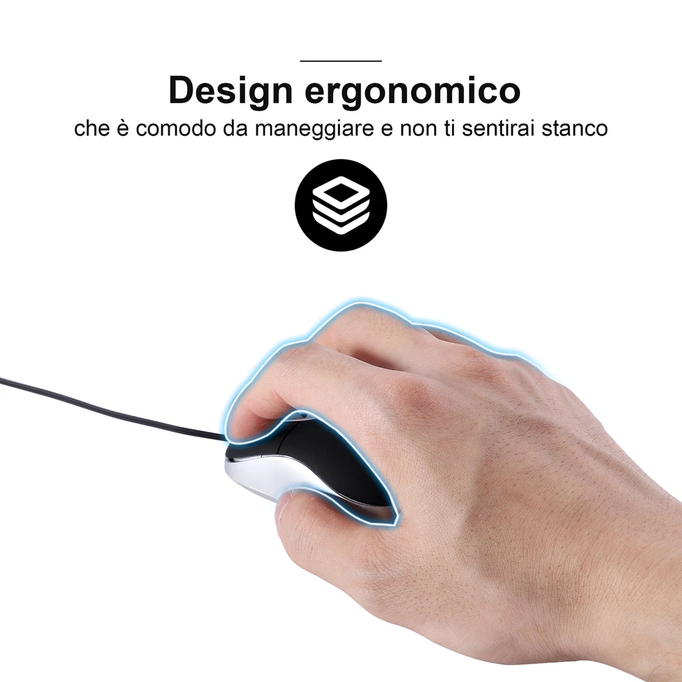 USB Plug Mini Computer Mouse Wired Small Hand Telescopic Retractable Gaming Mice - Image 3 of 4