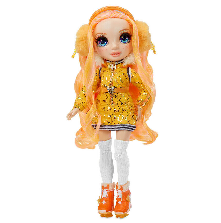 Rainbow High Winter Break POPPY ROWAN Doll + 2 OUTFITS & SKIS + Skates 🌟NEW🌟