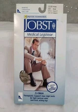 Jobst Moderate Compression MENS SMALL Knee High Socks CT 15-20 mmHg  Khaki NEW