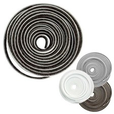 5M Roll Self Adhesive Draught Excluder Brush Pile Windows Doors Draft Proof Seal