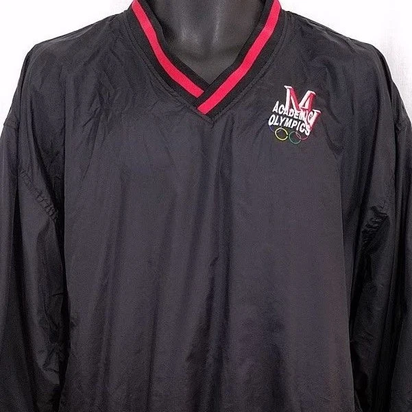 Vintage Academic Olympics Windbreaker Jacket Mens Size Large 90s Pullover - Image 2 of 4
