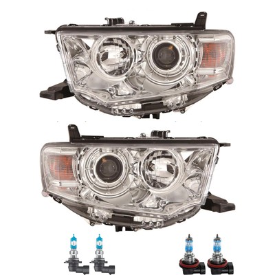 Scheinwerfer Set inkl. OSRAM Lampen H11 HB3 für Mitsubishi L 200/Triton KA_T