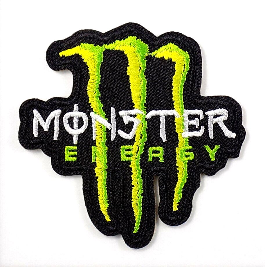 MONSTER ENERGY EMBROIDERED PATCH IRON/SEW ON 2-7/8