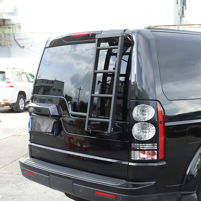 Alloy Tail gate Ladder Car Roof Climb For Land Rover Discovery LR3 / LR4 2004-16