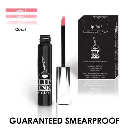 LIP-INK® Organic Vegan 100% Smearproof Trial Lip Kit - Coral