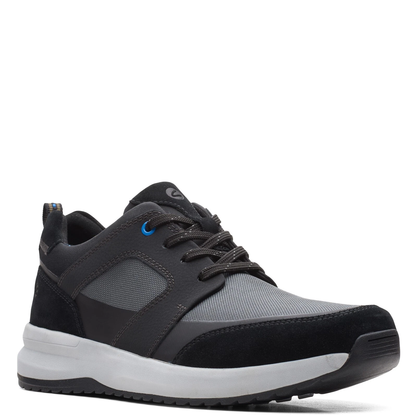 CLARKS WELLMAN SNEAKERS UOMO PIZZO COLORE NERO TAGLIA 7M NUOVE CON SCATOLA