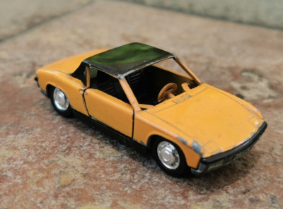 VINTAGE 1970's SCHUCO VW-PORSCHE MODELL No. 826/827 1:66 ORANGE