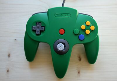 N64 - Original Nintendo Controller Grün (guter Zustand)