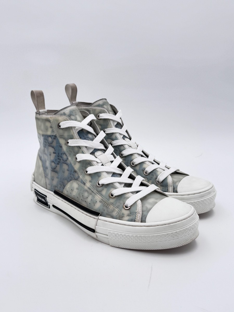 Size 41 / US 8 - Dior B23 High Top Sneaker Blue Oblique | eBay