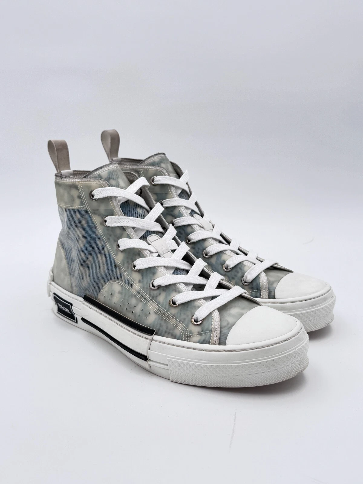 Taille 41 / US 8   Baskets montantes Dior B23 bleu oblique
