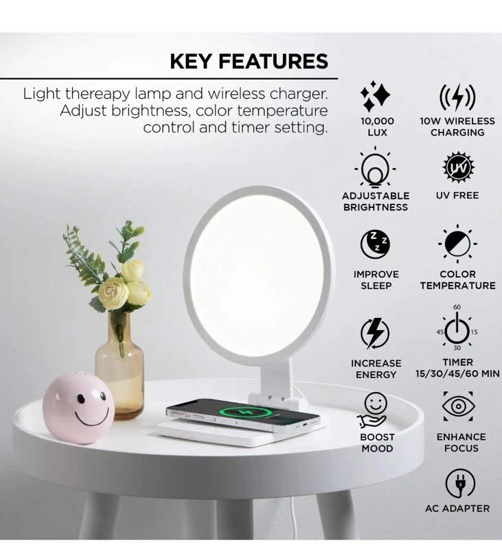 Merkury innovations led lamp wireless charger sales