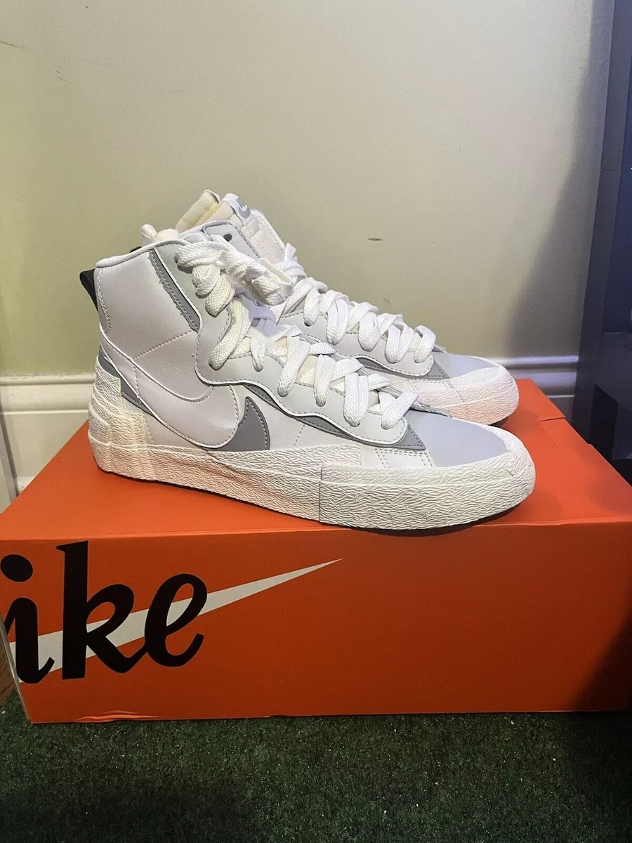 Nike Blazer Mid Sacai White Grey BV0072-100 Men&#039;s 8 | eBay