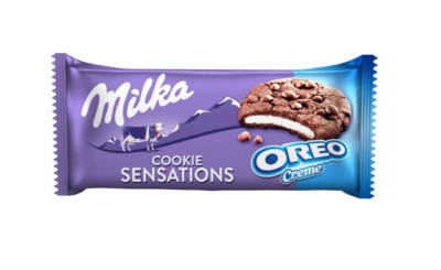 MILKA OREO SENSATIONS  - CHOCOLATE COOKIES - 150G - CRISPY SOFT FILLED CREAM