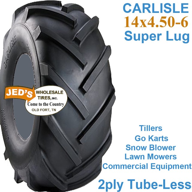 2) 14x4.506 14/4.506 Snow Blower Thrower Go Kart Tiller TIRE 14x4506