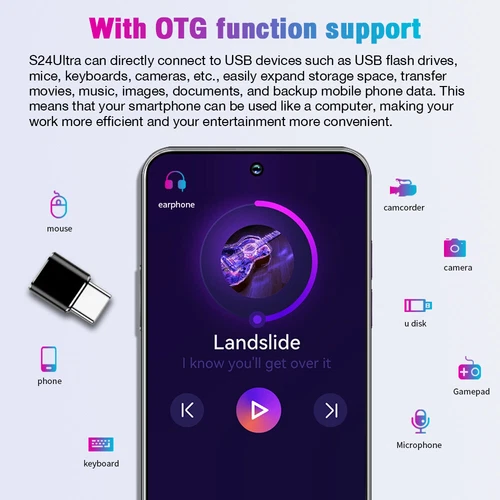 5G Unlocked 7.3" A24 Ultra Smartphone Android Dual SIM Mobile Cell Phone Cheap - Afbeelding 18 van 26