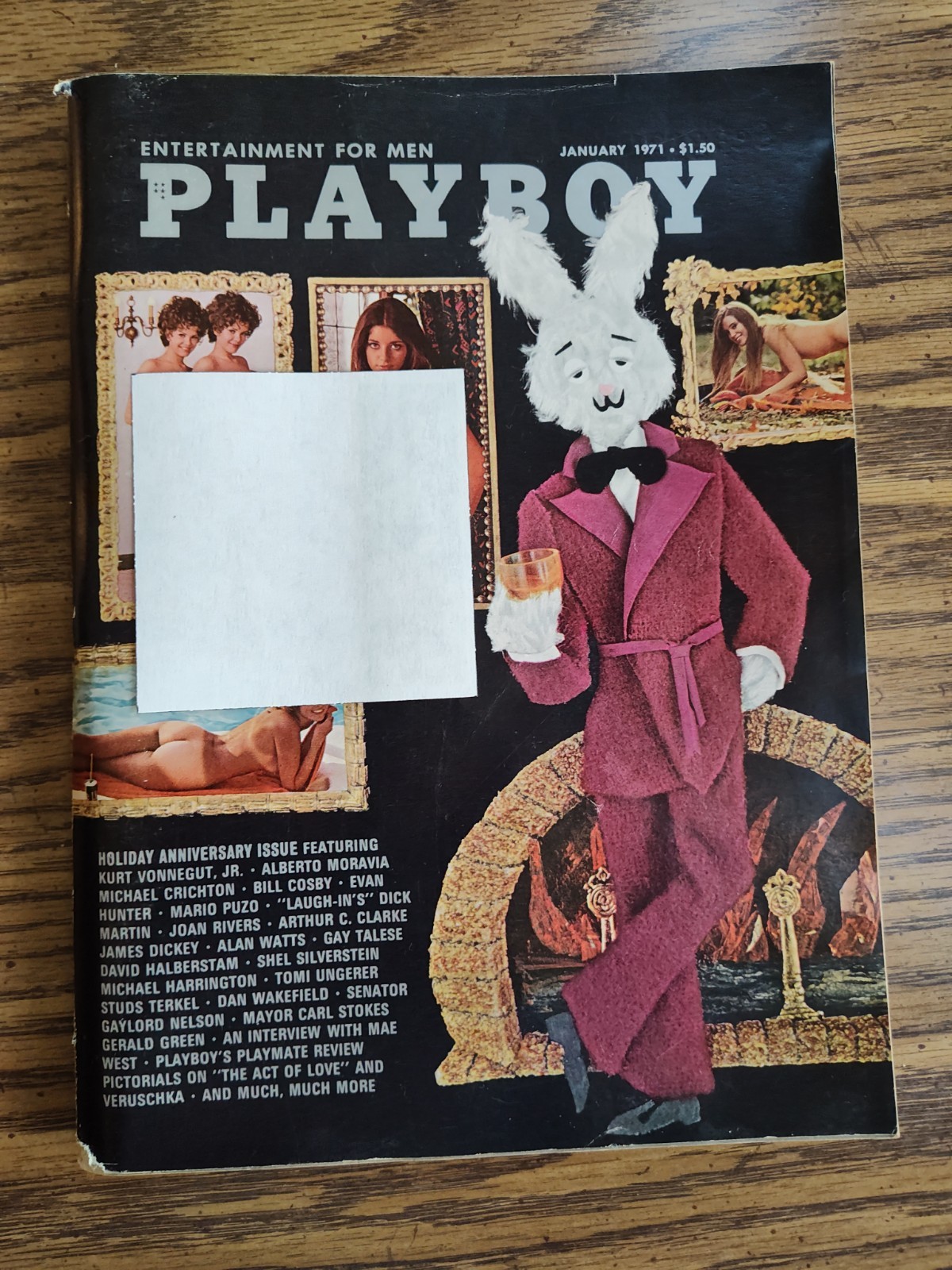 Vintage Playboy Magazine, January 1971, Holiday Anniversary Issue - Complete
