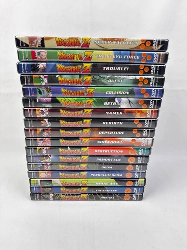 Dragon Ball Z 17 Disc DVD Set 1999 Pioneer Episodes 1-53 (14 SEALED) **READ**