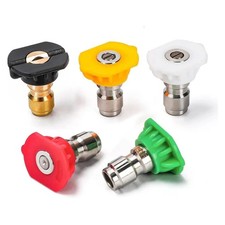 5pcs Pressure Washer Spray Tips Nozzles High Power Kit Quick Connect 1/4" Set