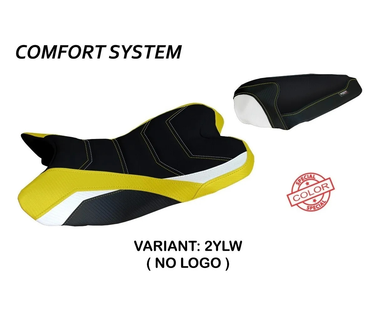 Seat saddle cover Araxa SColor Comfort Giallo-White TPZ YAMAHA R1 2009 2014 1GH