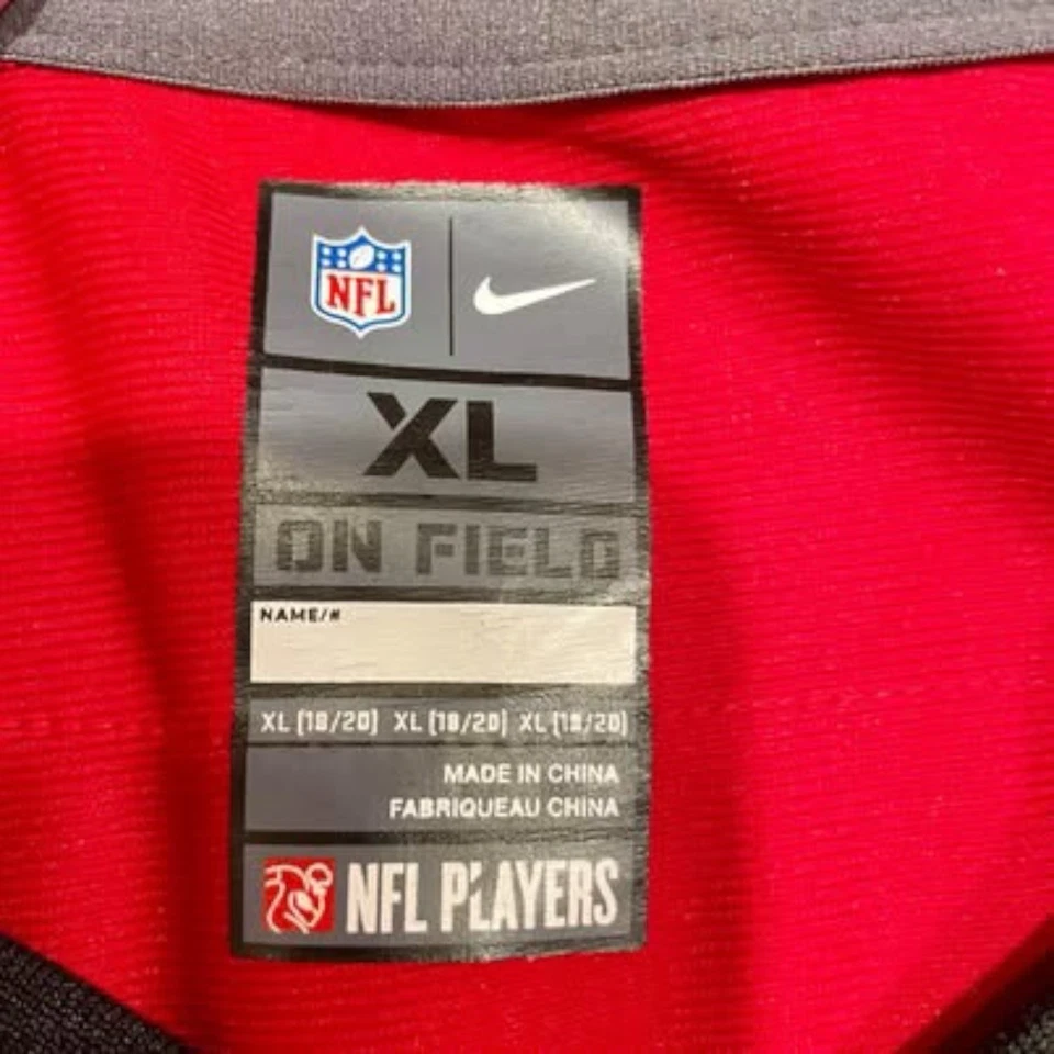 Camiseta de fútbol americano juvenil Atlanta Falcons Nike NFL Julio Jones #11 XL 18/20 roja para niños Foto 4 de 4