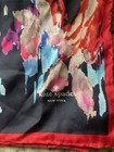 KATE SPADE 34” X 34” New York Hand-rolled Edge Floral Silk Multicolor Scarf — photo 7