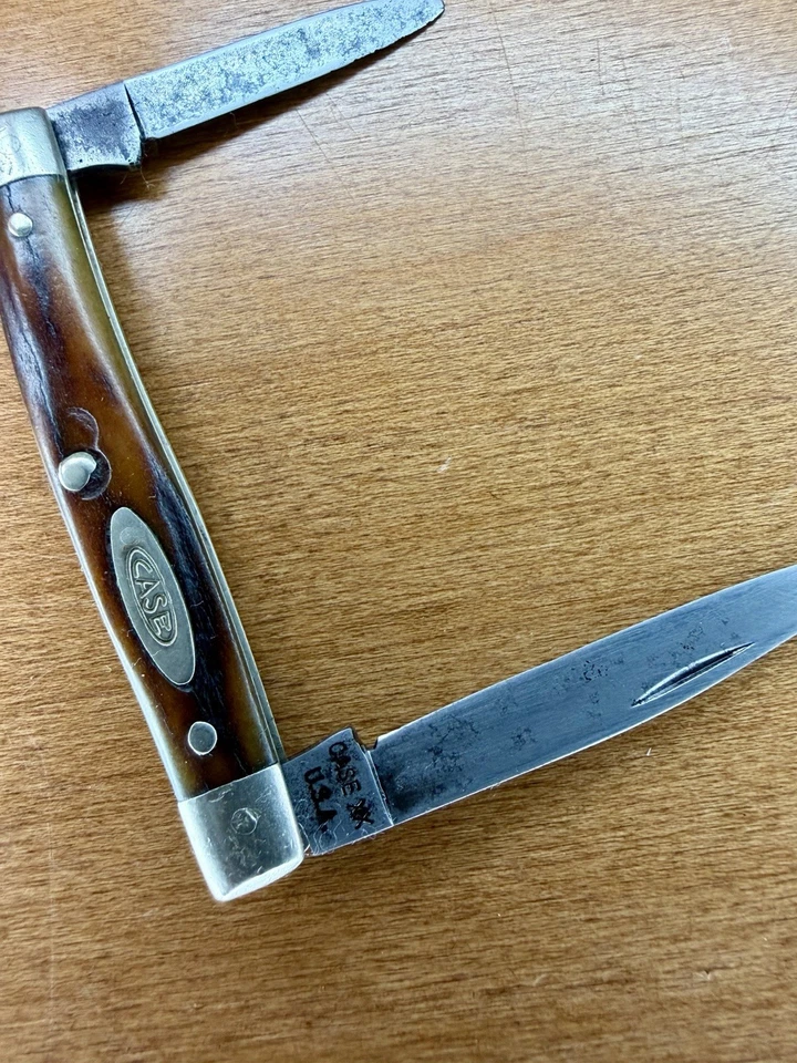 Navaja Case XX Stag 1965-69 bolígrafo 5233 carbono EE. UU. Foto 3 de 4