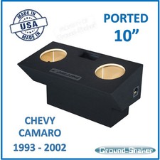 Fits Chevy Camaro 1993-2002 10" Dual Ported Sub Box Subwoofer Enclosure
