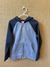 Old Navy Boys Blue Zip Hooded Sweatshirt Size S 6/7 
