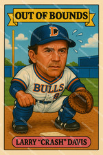 GX155 Crash Davis Durham Bulls Out of Bounds 4x6 12x18 16x24 Photo