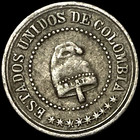 1881 Republica Colombia 2-1/2 Centavos DOS Y MEDIO World Coin KM# 179 Type 1 — photo 8