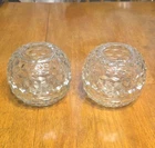 Vintage Pair 1970’s 3-Piece Votive Globe Lamp Fostoria American Pattern Soo Nice