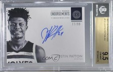 2017 Encased Rookie Endorsements 77/99 Justin Patton BGS 9.5 GEM MINT Auto 2ul