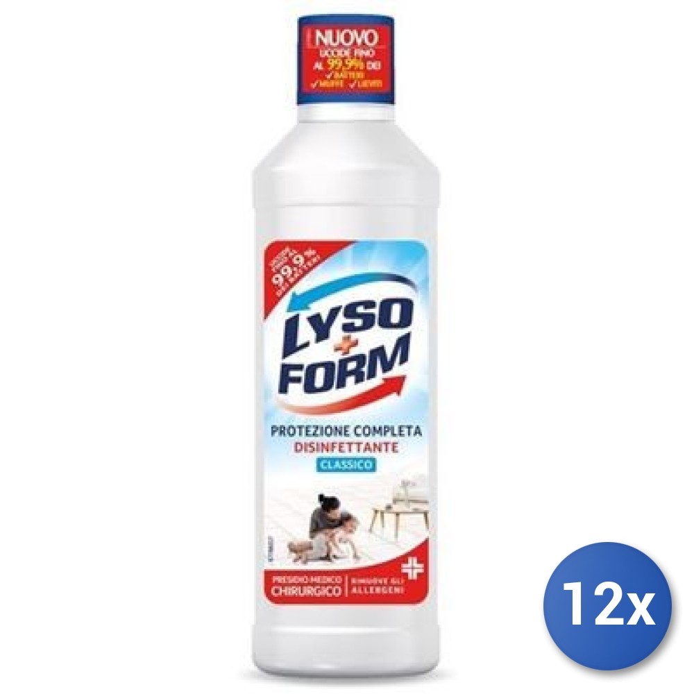Bundle 12x Lysoform Pavimenti 1.1L Classico | Pulizia Rapida e Sicura