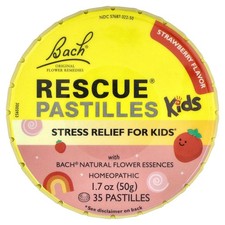 Rescue  Pastilles Kids, Stress Relief, Strawberry, 35 Pastilles, 1.7 oz 50 g 