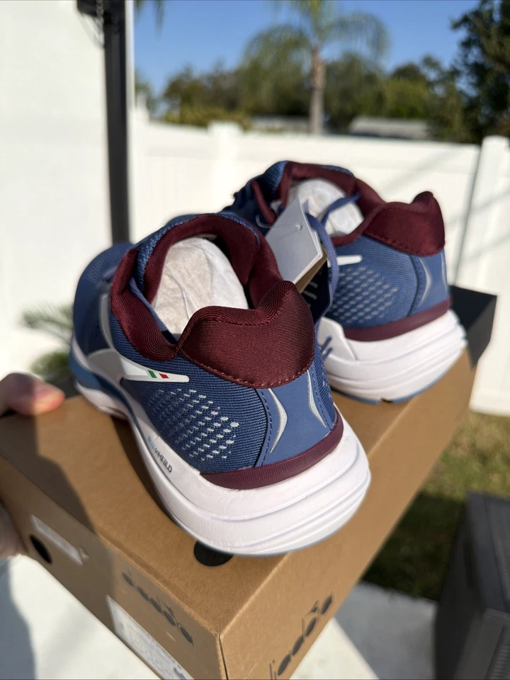 diadora Mythos Blushield 7 Vortice Running  Womens Blue Sneakers Shoes Size 7 - Image 4 of 4