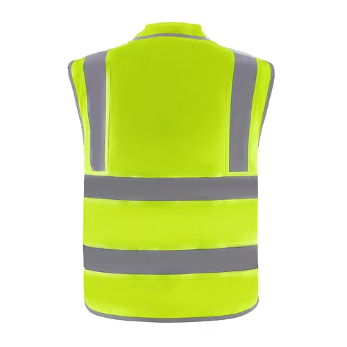 VEVOR Safety Vest Reflective Yellow Work Vest with 10 Pockets for Men & Women image 11
