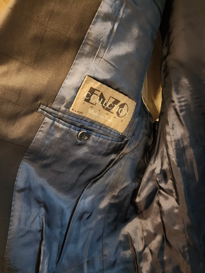 Blazer Traje Hombre Colección Enzo Negro, Perfecto Estado Foto 2 de 4