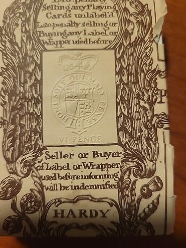 CARTE DA GIOCO VINTAGE I. HARDY CARD MAKER A SUA MAESTÀ GRANDE MAGNATE NUOVE - Foto 4 di 8