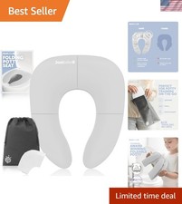 Folding Travel Potty Training Seat for Toddlers, Fits Round  Oval Toilets, N...