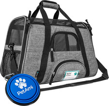 Airline Approved Pet Carrier for Cats  Small Dogs, Soft Sided TSA Travel Carrie