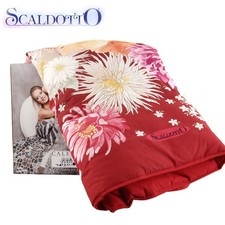 Plaid imbottito SCALDOTTO CALEFFI articolo MURANO Bouquet CORALLO - STAMPA DIGIT