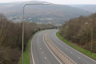 Photo 6x4 A472 Newbridge bypass Pontllanfraith Dual carriageway going eas c2017